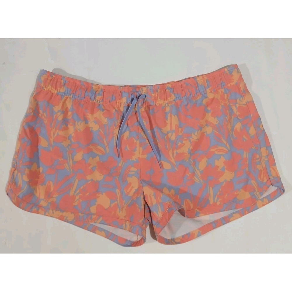 PrAna Mariya Hybrid Shorts Size XL Floral Outdoors Beach Pull On Quick Dry